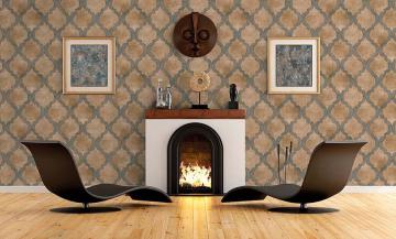 contempo 572961-5-desenli-modelli-eskitme-kiremit-yeşil-fon