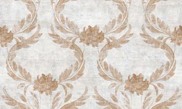 contempo 572211-3-damask kahve-desenli-deri-çatlak-fon-desenli