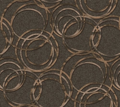 Anka geometrik duvar kağıtları 1614-4 desenli-bakır-kahverengi-fon