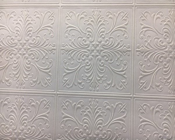 Seela Boyanabilir S-7998-tavan-beyaz-kabartmalı-dokulu-( Eni: 106 cm Uzun:25 m