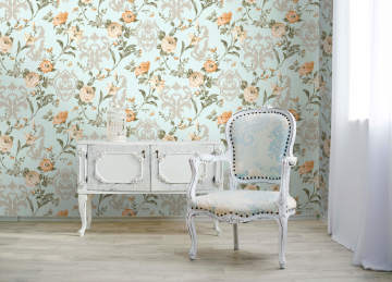 Seven.7803-2-açık mavi-renkli-çiçek desenli-Fon