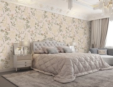 Seven-7803-1-pembe krem çiçek desenli modelli-fon-(16 m2)