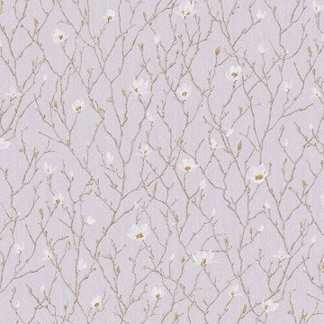 Seven 7800-2-açık gri-eflatun-Çiçekli dallı-Yeni