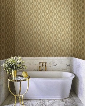 Seven-7808-3 koyu bakır bej renkli-desenli-fon