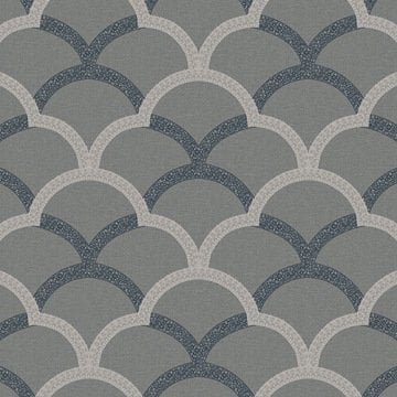 Seven 7811-3-koyu gri işlemeli-dalgalı-fon