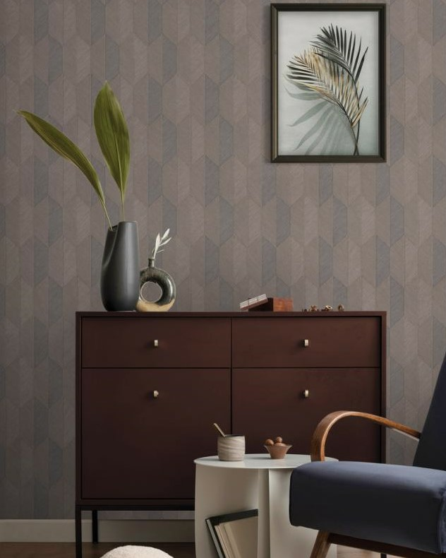 Vera duvar kağıdı-Geometrik-Modern Geometrik Desenli
