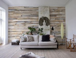 Ahşap tahta Komar duvar posteri 8-920 Whitewashed Wood