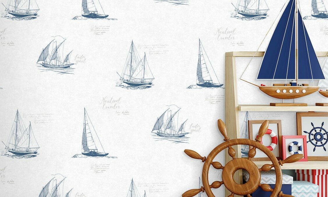 Deco Junior-1201-01-2-mavi- yelken-yazılı