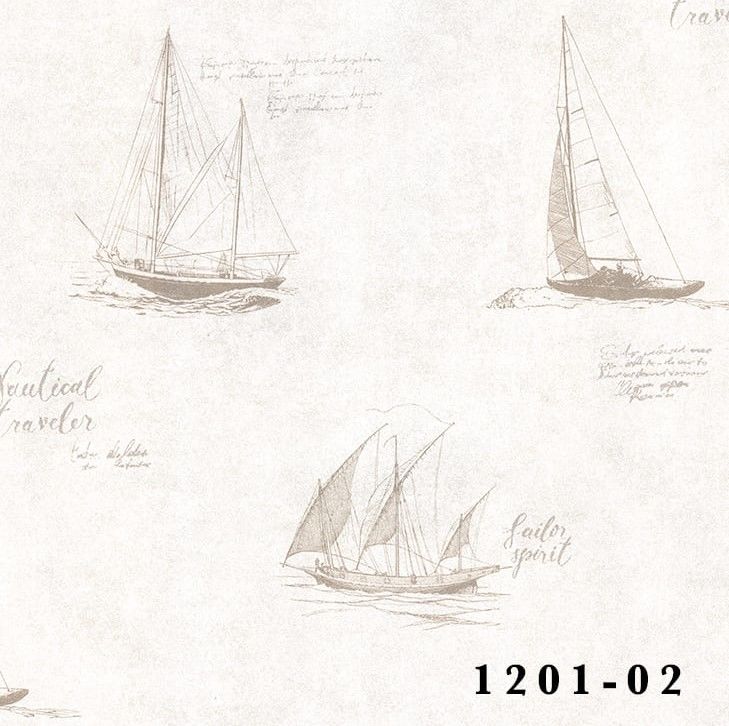 Deco Junior-1201-02-krem-yazılı yelken