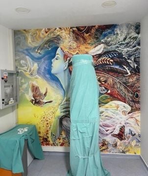 Özel duvar posteri Tek parçalı tekstil tabanlı