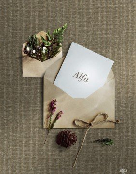 Alfa 3712-05- kahverengi Gri-keten dokulu-desensiz