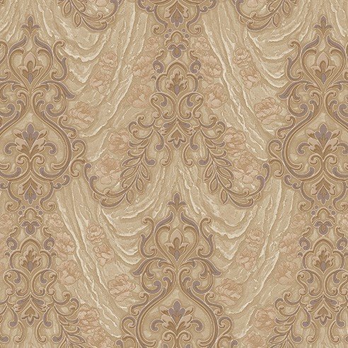 signature 1004-4-kahverengi-damask modelli-dokulu-ev-fon-(Ebatı rulo.1,06 m*10 m.10,6 m2