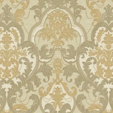 signature 1002-4-krem-altın-damask-fon-ev-(Ebatı rulo.1,06 m.10 m.10,6 m2