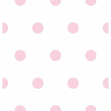 Pembe puantiyeli Bebek odası Milky-Baby-407-3-dokusuz