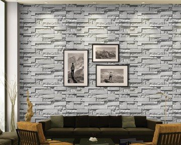 Stone 4404-03-bej-taş modelli-3 boyutlu-(Ebat :1,06 m X 15,60 m