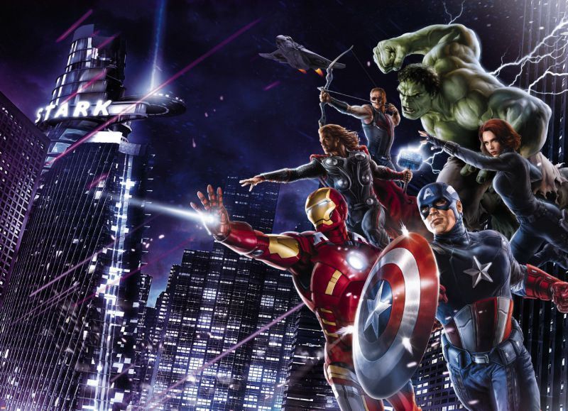 Komar 4-434 Avengers Citynight Çocuk odası