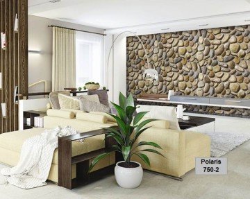 Polaris-Güney Kore duvar kağıdı 750-2-indirimli-seri sonu-3 D-boyutlu-Taş görünümlü-(16 m'2)