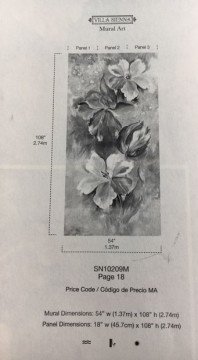 Villa Sienna duvar kağıdı sn10209m-amerikan-Pano-hazır poster-Non woven tabanlı-fon