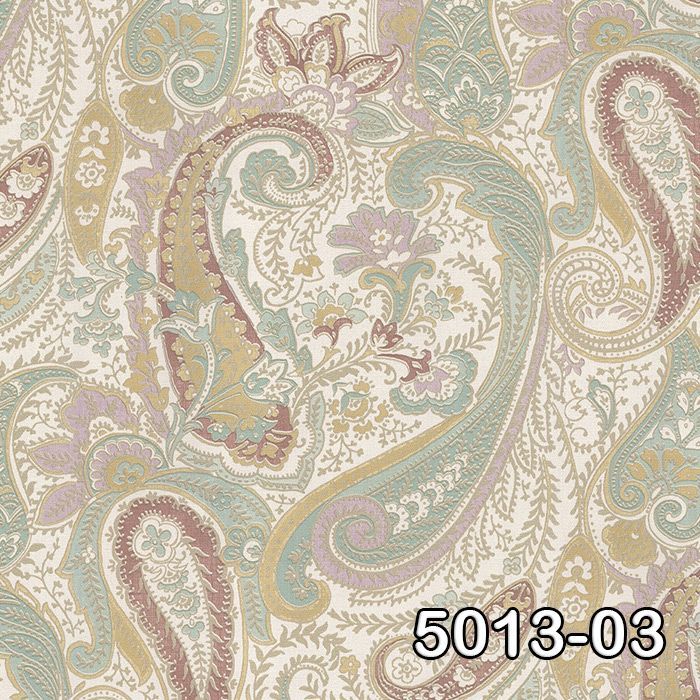 Retro 5013-03-yeşil-sarı-pembe-renkli-modern-desenli-fon-