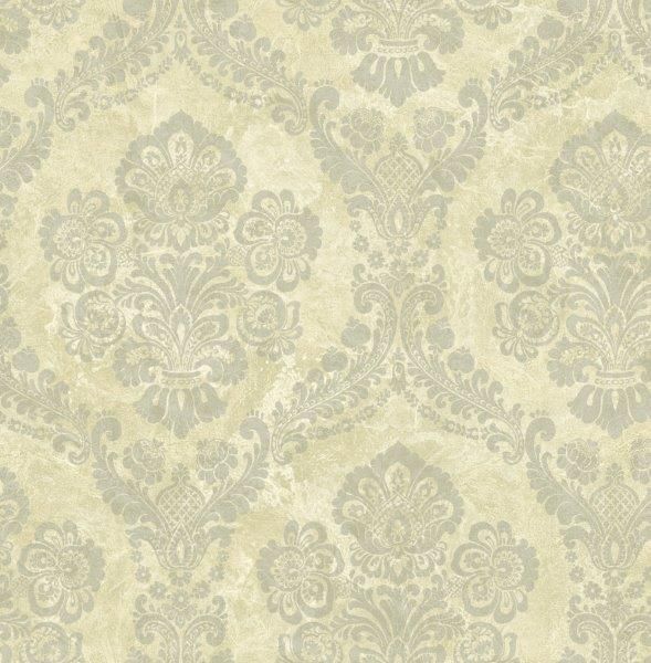 Savannah House sv 62010-krem-bej-damask-desenli-fon