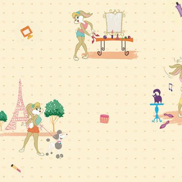 Yeni-ada-kids 8932-1-krem-sarı-bebek-kız-çocuk-desenli-oyun odası