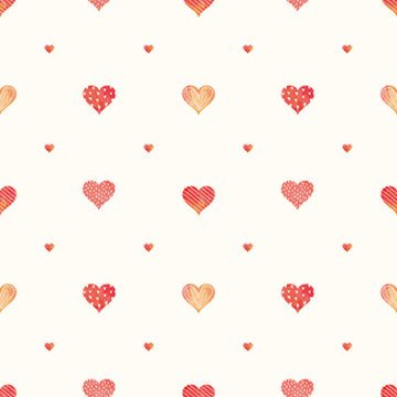 Ada-kids 8905-1-wallpaper collection pattern-açık sarı-kırmızı kalpli-bebek-çocuk-odası