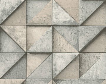 Alman-As Creation-living walls-Danıel hechter duvar kağıdı 30650-1-3 boyutlu-modelli-kare-(Rulo:5 m2 kaplar