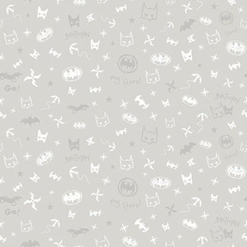 Yeni ada kids-parlayan-wallpaper-collection pattern 8920-2-gri-çocuk-batman-fosforlu-gece yanar-çocuk