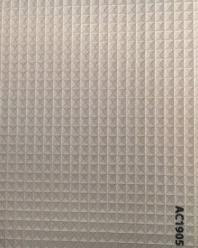 acoustic wallpaper duvar kağıdı AC 1905-elyaf-akustik-koyu krem-kabartmalı-kare-dokulu-Elyaf