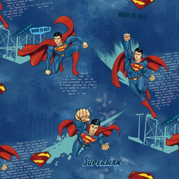 Ada kids 8914-1-2-wallpaper collection pattern-Superman-çocuk-genç-odası-çok renkli-koyu-mavi-fon