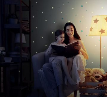 Ada kids 8913-2-yıldız-beyaz yeşil renkli-çocuk-kız-erkek-parlar-yanan-gece yanar