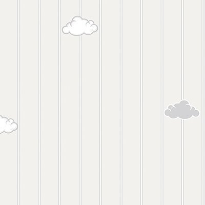 Ada kids 8916-1-çizgili-Açık gri-bulutlu-kız-erkek-odaları-tavan-duvar