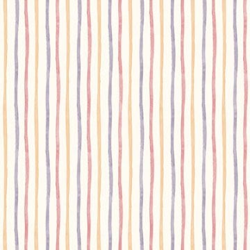 Ada kids 8906-1-ince çizgili-açık bej-çok renkli-kız-erkek-bebek-odası