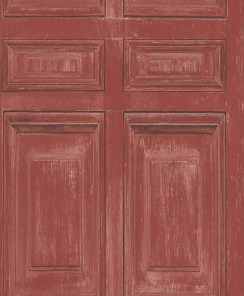 Replik kapı modelli duvar kağıdı J 922-10-kapı desenli-bordo renk-fon