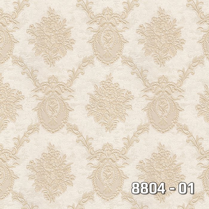 Royal Port 8804-0-krem-desenli-dokulu-vinil