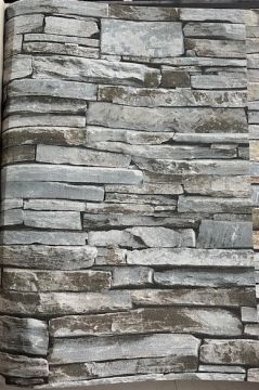 4206-1 Stone -3 boyutlu taş-taş görünümlü-gri-ev-iş yeri-ofis
