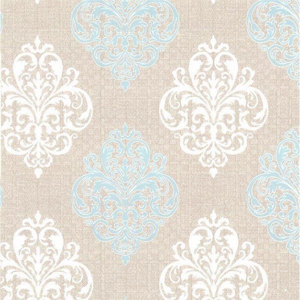 Flamingo-17231-Damask modeli-mavi-desenli-fon