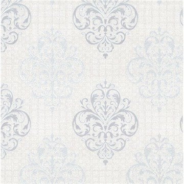 Flamingo-17211-Damask modeli-gri-bej-renkli-dokulu-fon