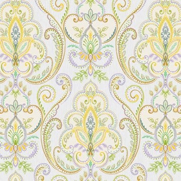 Tropicano 9901-4-çok renkli modelli-gri damask